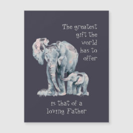 Loopende olifant vader & baby Animal Quote