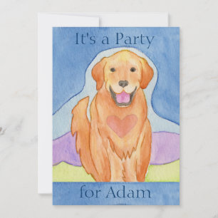 Loopende uitnodiging voor verjaardagsfeest