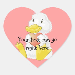 Loopende warme krakers hart sticker