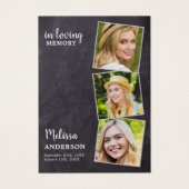 Loopgeheugen 3 Fotosympathie Funeral Prayer Kaart (Voorkant)