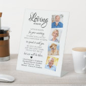 Loopgeheugen 4 Foto Heaven Poem Wedding Memorial Reclamebord Met Voetstuk (Insitu)