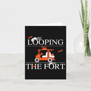 Looping The Fort Golf Cart Halloween Decor Bat Kaart