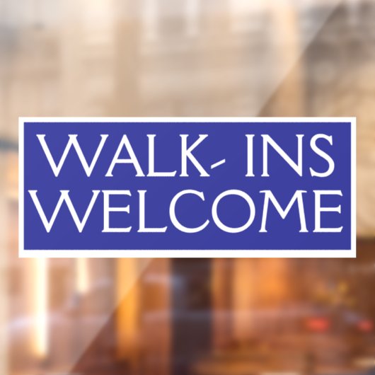 Loopings Klanten Uitgenodigd Winkel Raamsticker (Vel 2)