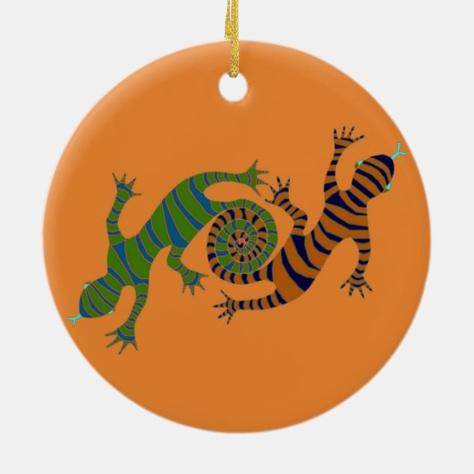 looplussen keramisch ornament (Achterkant)