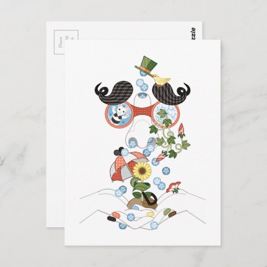 Loopneus van genade (remake) briefkaart (Voorkant / Achterkant)