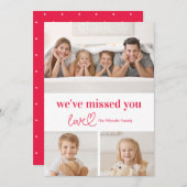 Loopnota EDITABLE COLOR Holiday-fotokaart Feestdagenkaart (Voorkant / Achterkant)