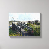 Looppad naar het strand fotokaart canvas afdruk (Voorkant)