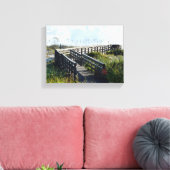 Looppad naar het strand fotokaart canvas afdruk (Insitu (Woonkamer))