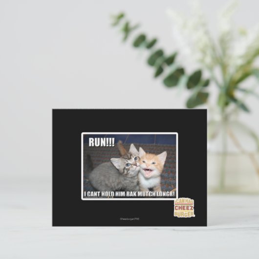 LOOPPAS!!! BRIEFKAART (Staand voorkant)