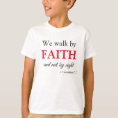 Looppas door Faith Scripting T-shirt (Voorkant)