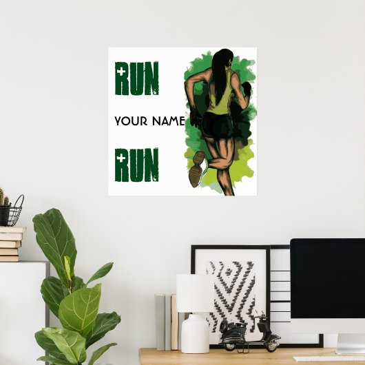 Looppas Lola -  Running Inspritation Poster (Thuiskantoor)