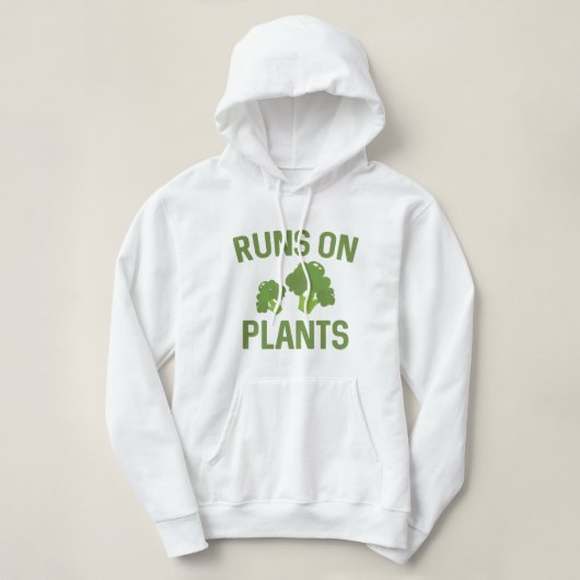 Looppas op Planten Hoodie (Design voorkant)