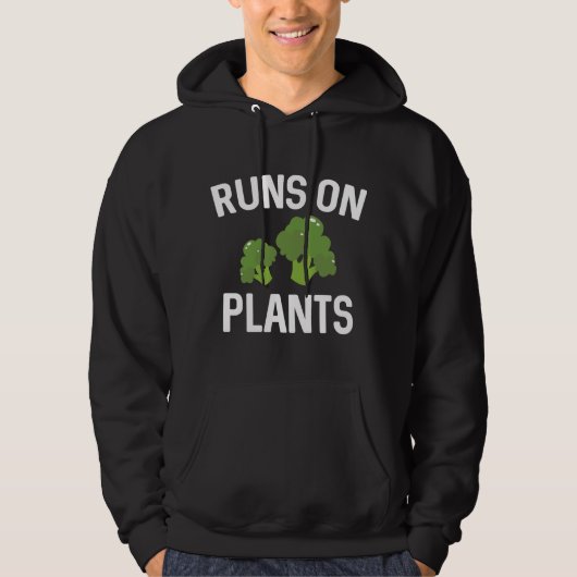 Looppas op Planten Hoodie (Voorkant)