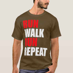 Looppas Rood herhalen uitvoeren T-shirt
