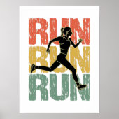 Looppas -  runner Girl Poster (Voorkant)