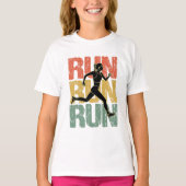 Looppas - runner Girl T-shirt (Voorkant)