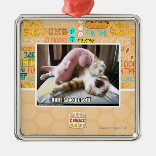 Looppas! Sparen ur zelf! Metalen Ornament (Voorkant)