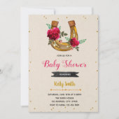 Looppas voor de de partijuitnodiging van het roos kaart (Voorkant)