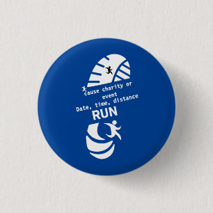 Looppas voor een goed doel, goede doelen of evenem ronde button 3,2 cm