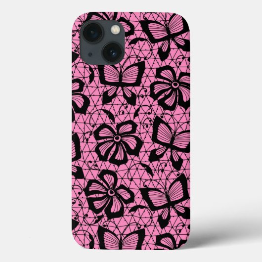 looppatroon met vlinders Case-Mate iPhone case (Achterkant)