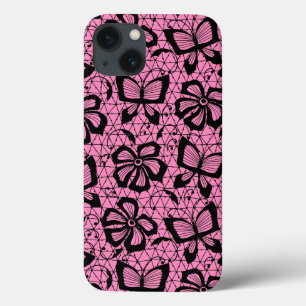 looppatroon met vlinders iPhone 13 hoesje