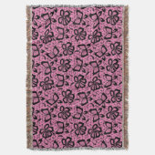 looppatroon met vlinders deken (Voorkant Verticaal)