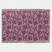 looppatroon met vlinders deken (Voorkant)