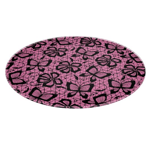 looppatroon met vlinders snijplank (Hoek)