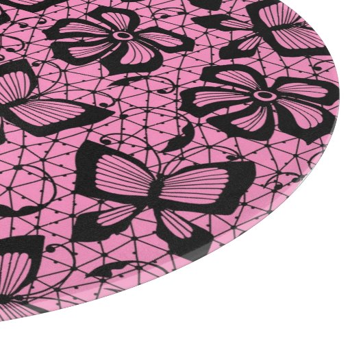 looppatroon met vlinders snijplank (Hoek)