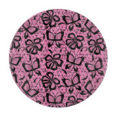 looppatroon met vlinders snijplank (Voorkant)