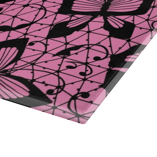 looppatroon met vlinders snijplank (Hoek)