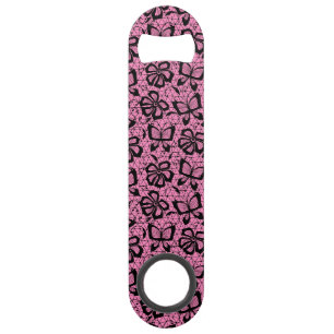 looppatroon met vlinders speed flessenopener