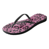 looppatroon met vlinders teenslippers (Schuin)