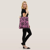 looppatroon met vlinders tote bag (Op model)