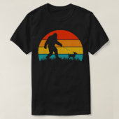 Loopretro zonsondergang bij Chihuahua Hond T-shirt (Design voorkant)