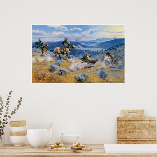 Loops en Swift Horses zijn verzekerder dan lood Poster (Keuken)