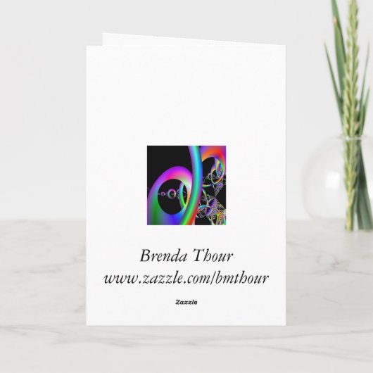 Loops Verjaardag Kaart (Achterkant)