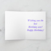 Loops Verjaardag Kaart (Binnen)