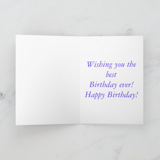 Loops Verjaardag Kaart (Binnen)