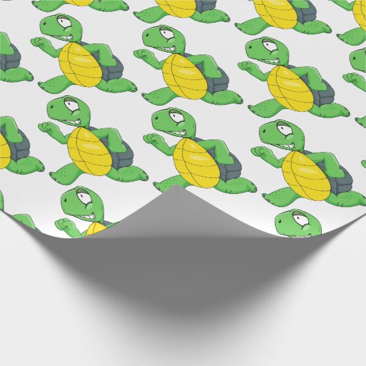 loopschildpad cadeaupapier (Hoek)