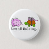 Loopschildpad Ronde Button 3,2 Cm (Voorkant)