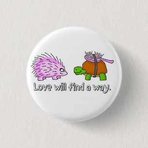 Loopschildpad Ronde Button 3,2 Cm