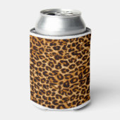 Loopspatafdruk, cheetah-afdruk, roze, giraal blikjeskoeler (Blikje Voorkant)