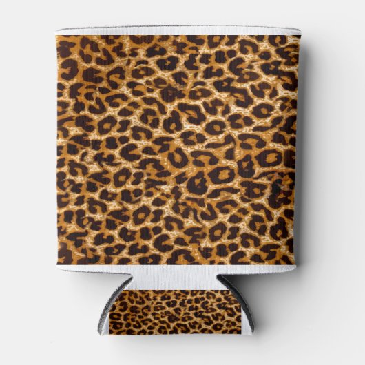 Loopspatafdruk, cheetah-afdruk, roze, giraal blikjeskoeler (Voorkant)