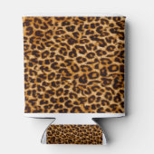 Loopspatafdruk, cheetah-afdruk, roze, giraal blikjeskoeler (Achterkant)