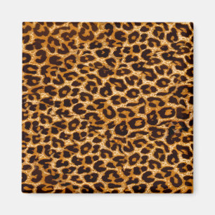 Loopspatafdruk, cheetah-afdruk, roze, giraal magneet