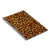 Loopspatafdruk, cheetah-afdruk, roze, giraal notitieboek (Rechterzijde)