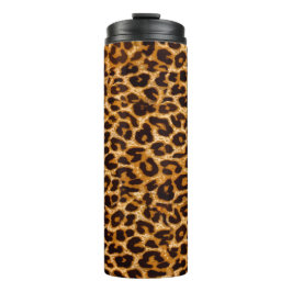 Loopspatafdruk, cheetah-afdruk, roze, giraal thermosbeker