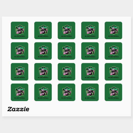 Loopspeler Vierkante Sticker (Vel)