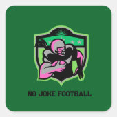 Loopspeler Vierkante Sticker (Voorkant)